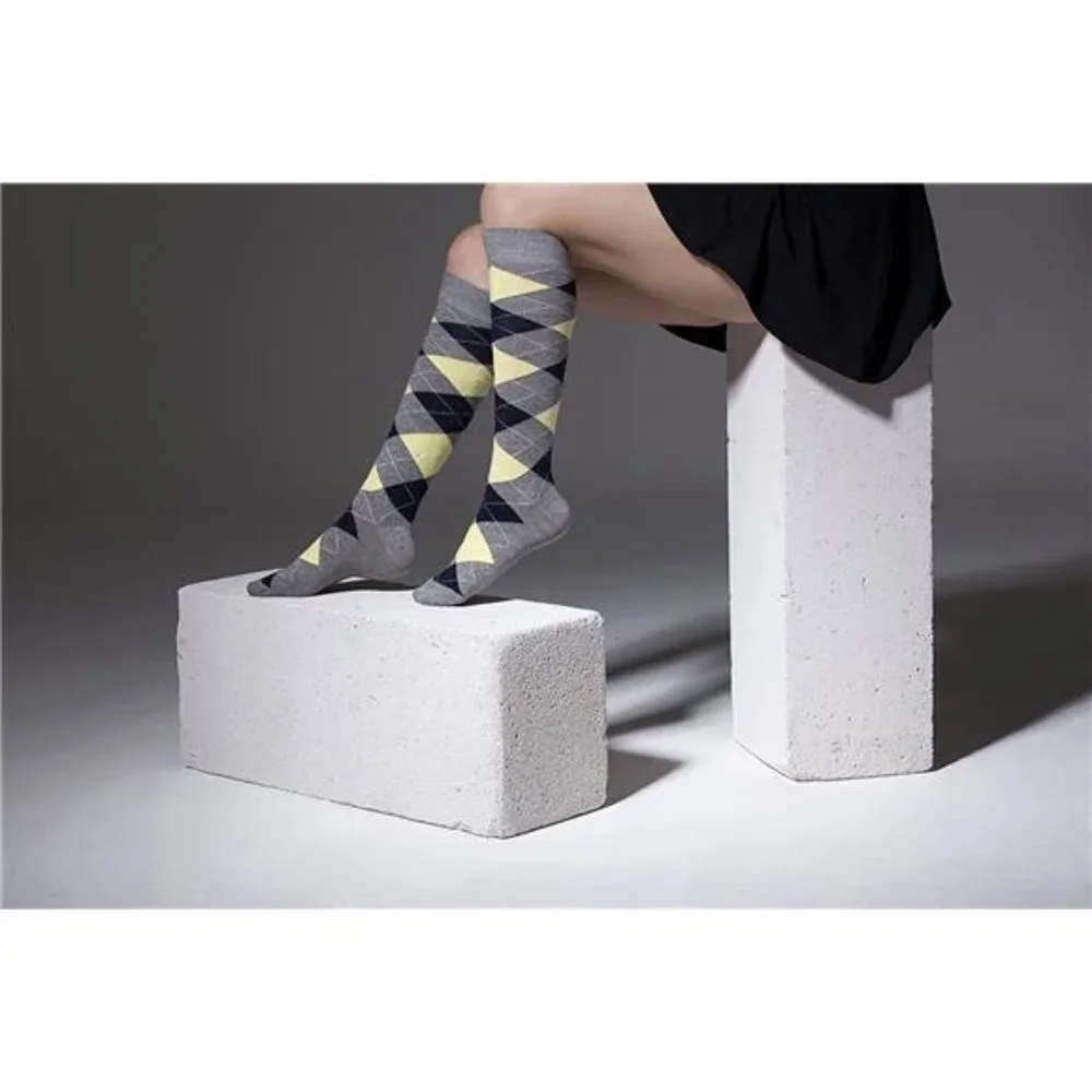 Women 5-Pairs Luxury Cotton Colorful Cool Fun Knee high Socks